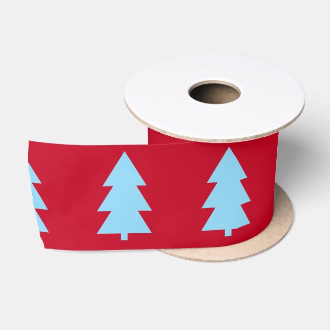 Weihnachtsbaum Dunkelrot Satinband (Spule)