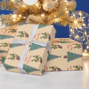 Weihnachtsbaum-Efeu der Saison Geschenkpapier
