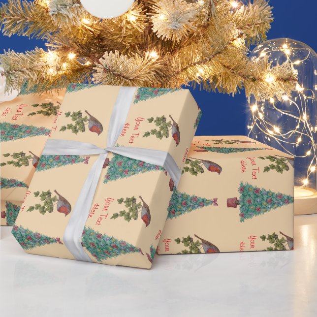 Weihnachtsbaum-Efeu der Saison Geschenkpapier (Feiertage)