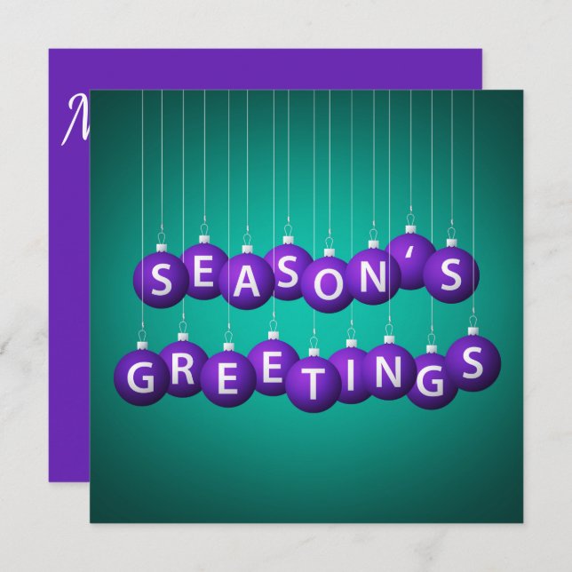 Weihnachtsbaum Einladung (Vorne/Hinten)