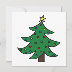 Weihnachtsbaum-Einladung Einladung