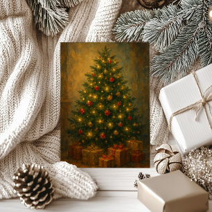 Weihnachtsbaum Elegante Feiertagskarte