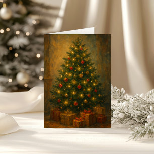 Weihnachtsbaum Elegante Feiertagskarte
