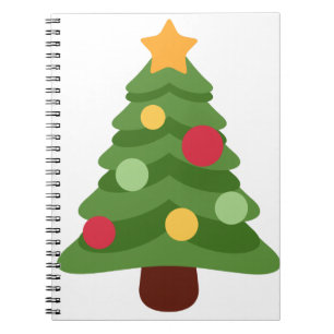 Weihnachtsbaum-Emojis Notizblock