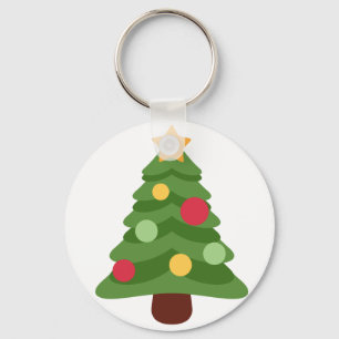 Weihnachtsbaum Emojis Schlüsselanhänger