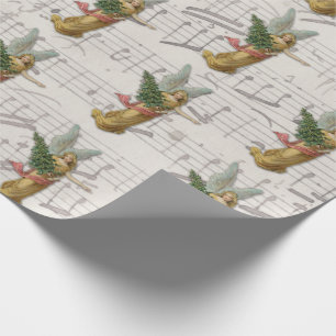 Weihnachtsbaum Engel Antike Viktorianische Papiers Geschenkpapier