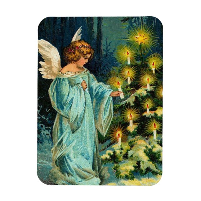 Weihnachtsbaum Engel Magnet (Vertikal)
