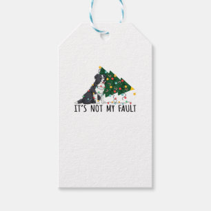 Weihnachtsbaum Es ist nicht mein Fault Border Coll Geschenkanhänger