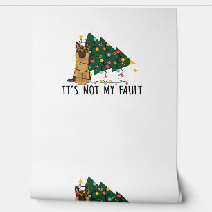 Weihnachtsbaum Es ist nicht mein Fault German Shep Tapete