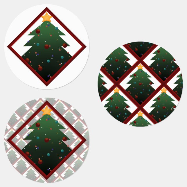 Weihnachtsbaum Etiketten (Gruppe)