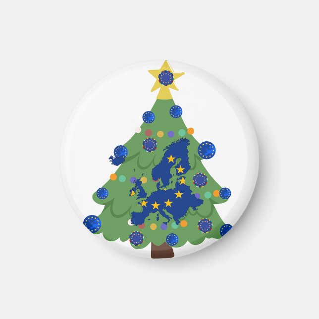 Weihnachtsbaum - Europäische Gewerkschaft | EU Eur Magnet (Vorne)