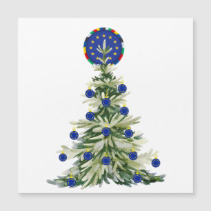 Weihnachtsbaum - Europäische Gewerkschaft   EU Eur Magnetkarte