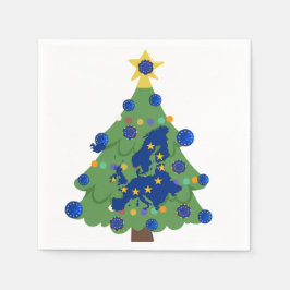 Weihnachtsbaum - Europäische Gewerkschaft | EU Eur Serviette
