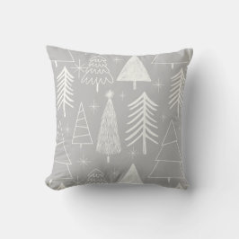 Weihnachtsbaum - Evergreen Tree - Pine Tree Gray Kissen