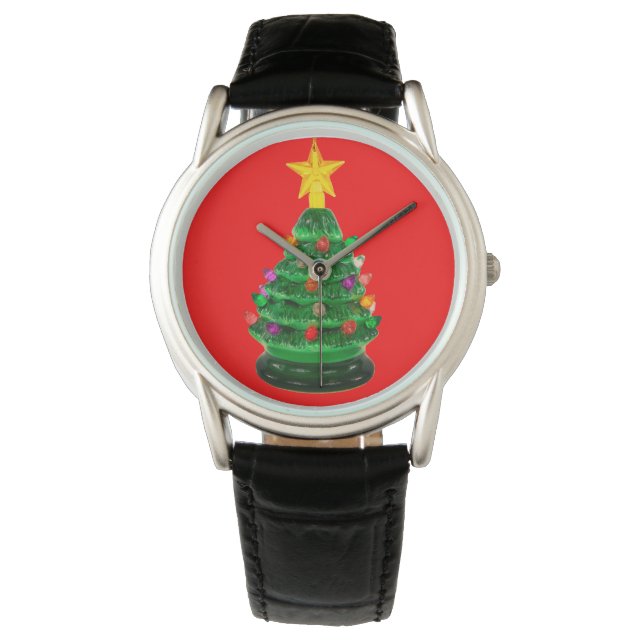Weihnachtsbaum eWatch Armbanduhr (Vorderseite)