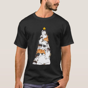 Weihnachtsbaum Exotisch Kurzhaar Katze T-Shirt