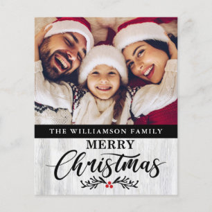 Weihnachtsbaum Familienweihnachtskarte Foto Weihna Flyer