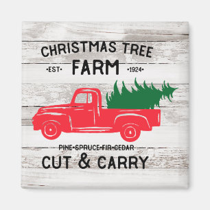Weihnachtsbaum-Farm Farmhouse-Stil Magnet