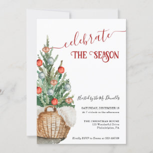 Weihnachtsbaum Feierabend Einladung