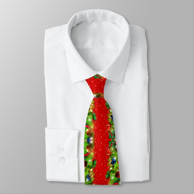 Weihnachtsbaum Feiertag Ugly Xmas Sweater Krawatte (Gebunden)