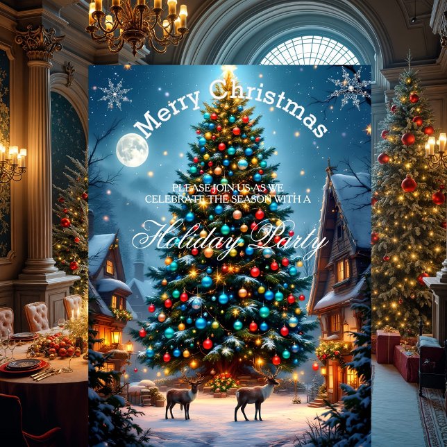 Weihnachtsbaum Feiertag Winterregenschnee Einladung (Von Creator hochgeladen)