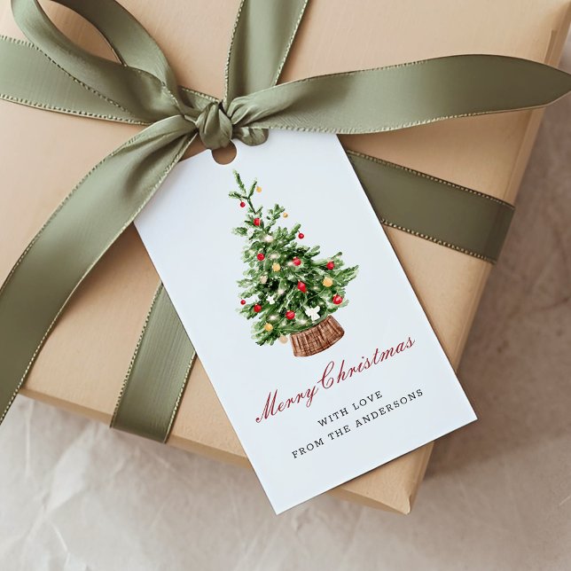 Weihnachtsbaum-Feiertage Geschenkanhänger (Von Creator hochgeladen)