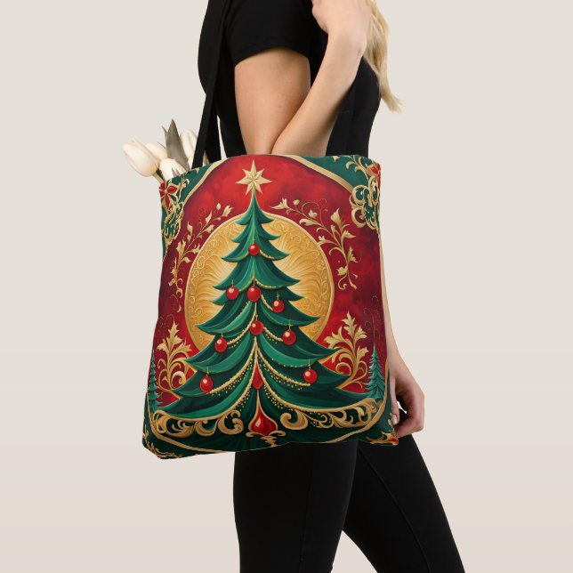Weihnachtsbaum-Feiertags-Tragetasche (Von Nahem)