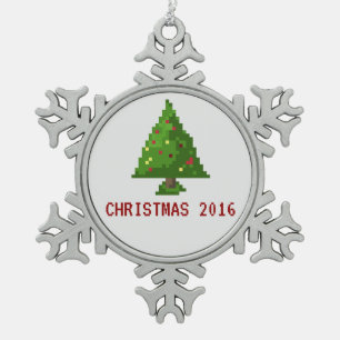 Weihnachtsbaum-Feiertags-Verzierung des Schneeflocken Zinn-Ornament