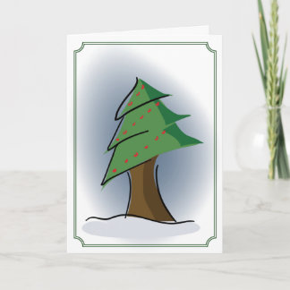 Weihnachtsbaum Feiertagskarte