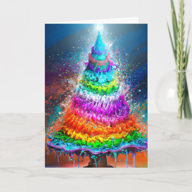 Weihnachtsbaum Feiertagskarte (Vorderseite)