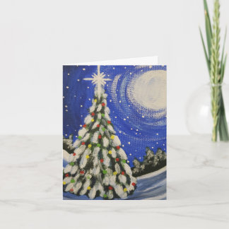 Weihnachtsbaum Feiertagskarte