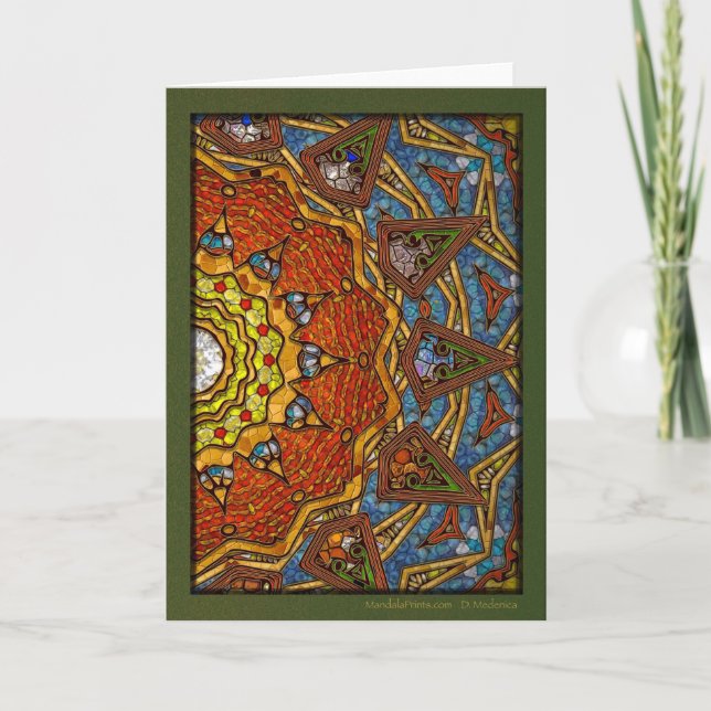 Weihnachtsbaum Feiertagskarte (Vorderseite)