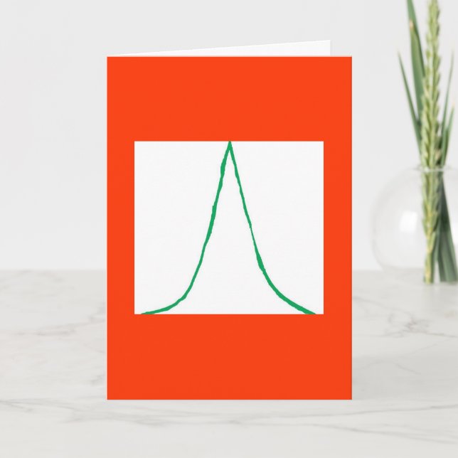 Weihnachtsbaum Feiertagskarte (Vorderseite)