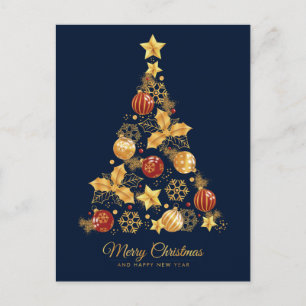Weihnachtsbaum Feiertagspostkarte