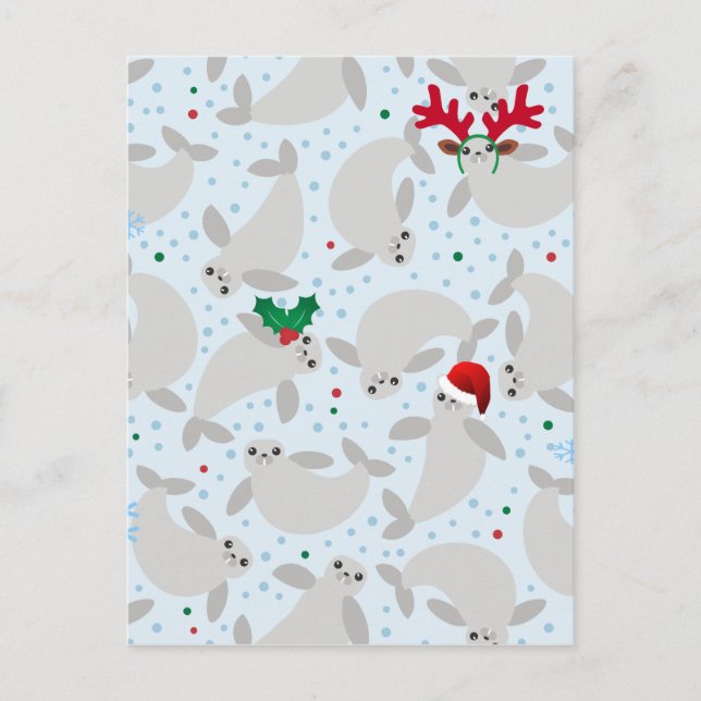 Weihnachtsbaum Feiertagspostkarte (Vorderseite)