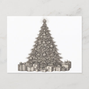 Weihnachtsbaum Feiertagspostkarte