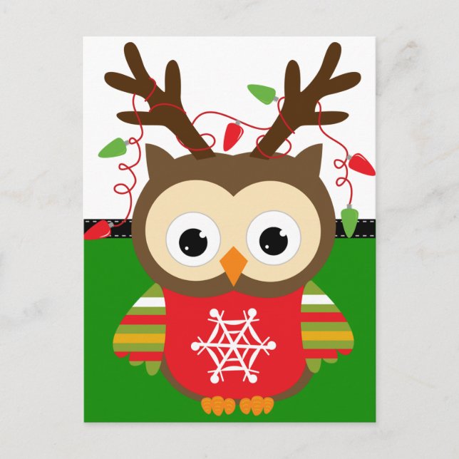 Weihnachtsbaum Feiertagspostkarte (Vorderseite)