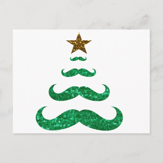 Weihnachtsbaum Feiertagspostkarte (Vorderseite)