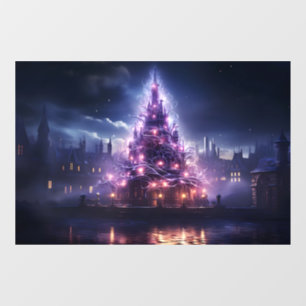 Weihnachtsbaum Fensteraufkleber