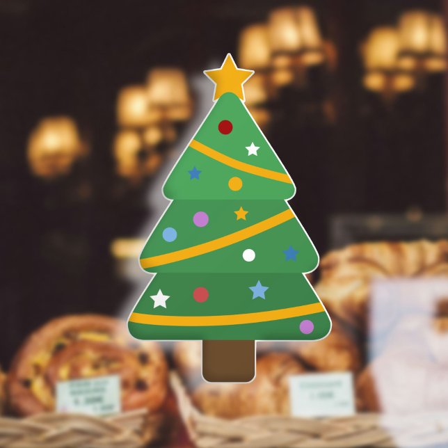 Weihnachtsbaum Fensteraufkleber (Christmas Tree Window Cling)