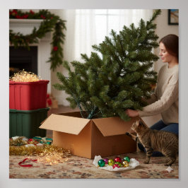 Weihnachtsbaum fertig machen poster