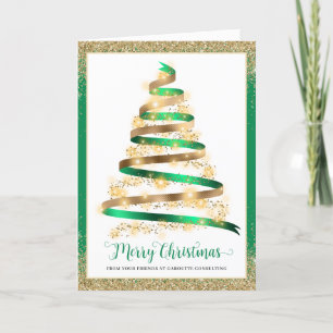 Weihnachtsbaum Firmenlogo Feiertagskarte