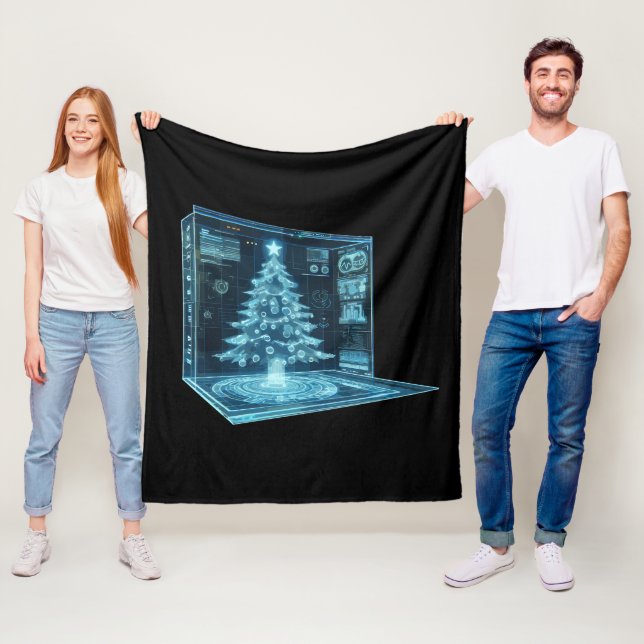 Weihnachtsbaum Fleecedecke (Beispiel)