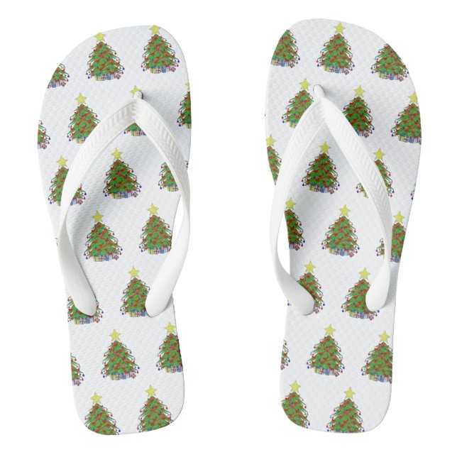 Weihnachtsbaum Flip Flops (Fußbett)