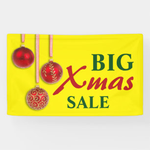 Weihnachtsbaum-Flitter rot + Ihre Ideen Banner