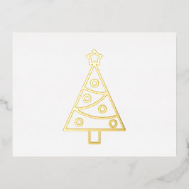 Weihnachtsbaum Foil Holiday Post Card Folien Feiertagspostkarte