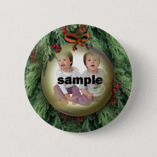 Weihnachtsbaum-Foto Button