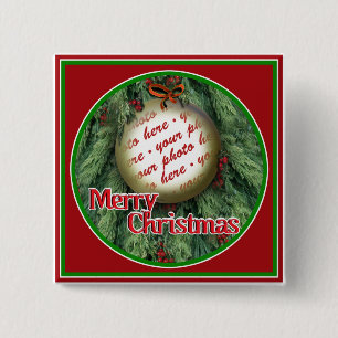 Weihnachtsbaum-Foto Button