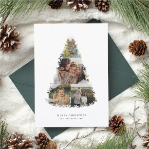 Weihnachtsbaum Foto Collage Urlaubskarte Feiertagskarte