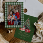 Weihnachtsbaum Foto Weihnachtskarte Feiertagskarte<br><div class="desc">Freuen Sie sich auf einen angenehmen Aufenthalt mit diesem eleganten Weihnachtsbaum in Aquarell und der Weihnachtskarte für das Foto. Diese schöne, einfache Holiday Karte ist der perfekte Weg, um Ihre Saison Grüße zu senden. Einfach den Gruß personalisieren und die Schriftart nach Ihren Wünschen bearbeiten. Diese skurrile Weihnachtskarte ist ein charmanter...</div>